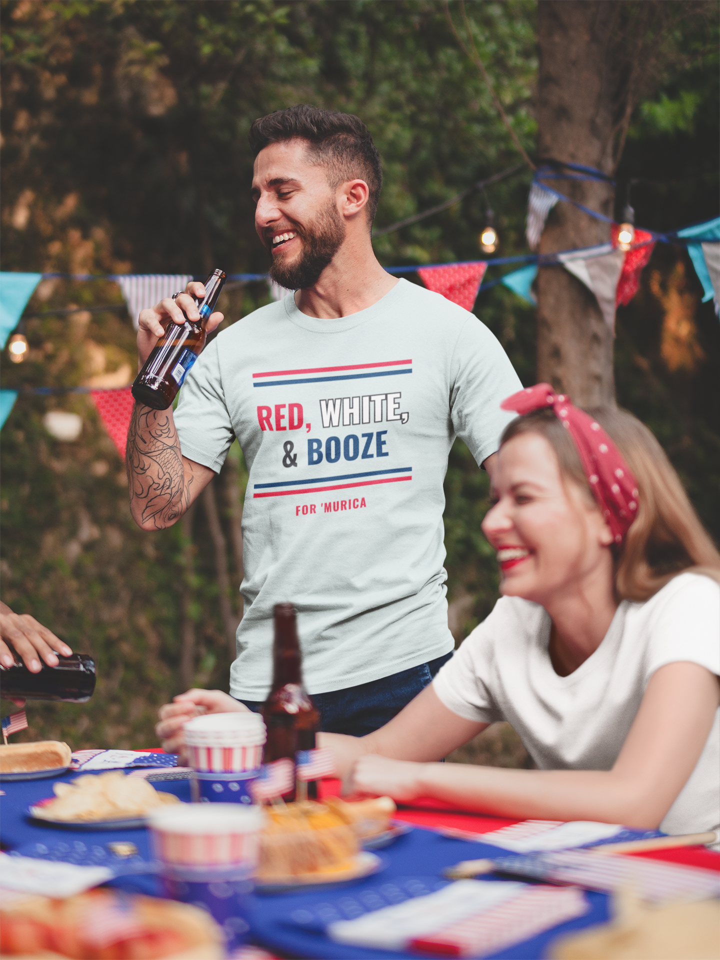 Red, White & Booze Tee