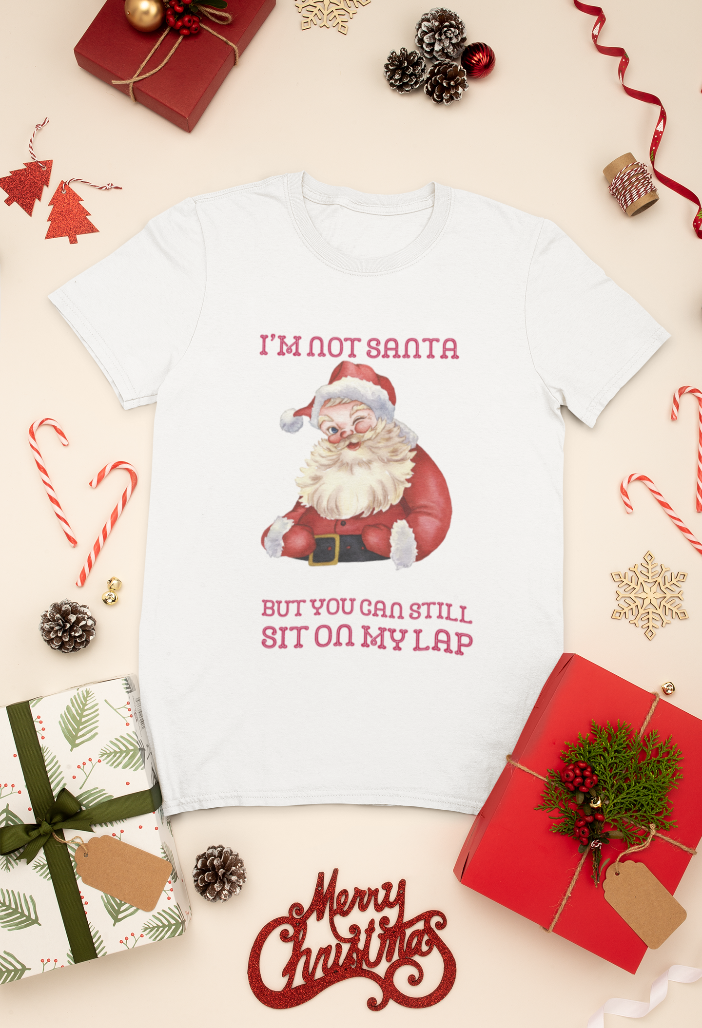 Sit on my lap Santa Tee